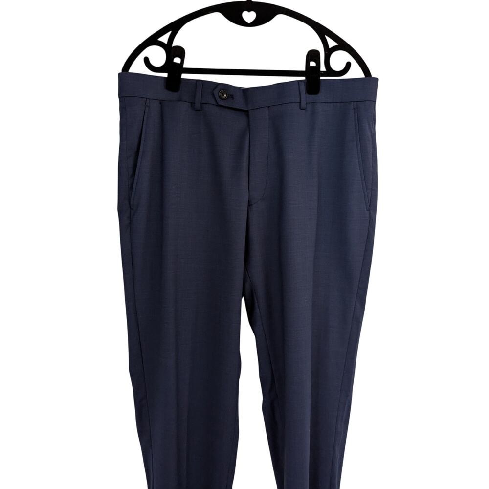 Tommy Hilfiger Lowen Navy Blue Slacks Dress Pants Mens Size 34 - Picture 6 of 11